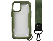Чехол iPhone 12 Mini Armor Carbon (зеленый)
