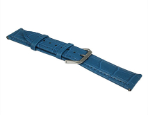 Ремешок Samsung/Huawei/Amazfit GTR 22mm crocodile leather band кожаный синий #8